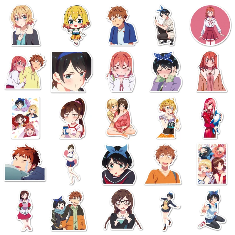 50/30/10PCS Sakurasawa Sumi Graffiti Personality Cartoon Anime Notebook Creative Decoration Phone Luggage Sticker Waterproof