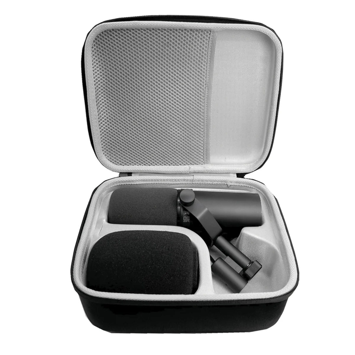 موثوقة-لـ Shure SM7B/MV7/MV7X بث ميكروفون ديناميكي هارد شل حقيبة تخزين محمولة-ABDQ