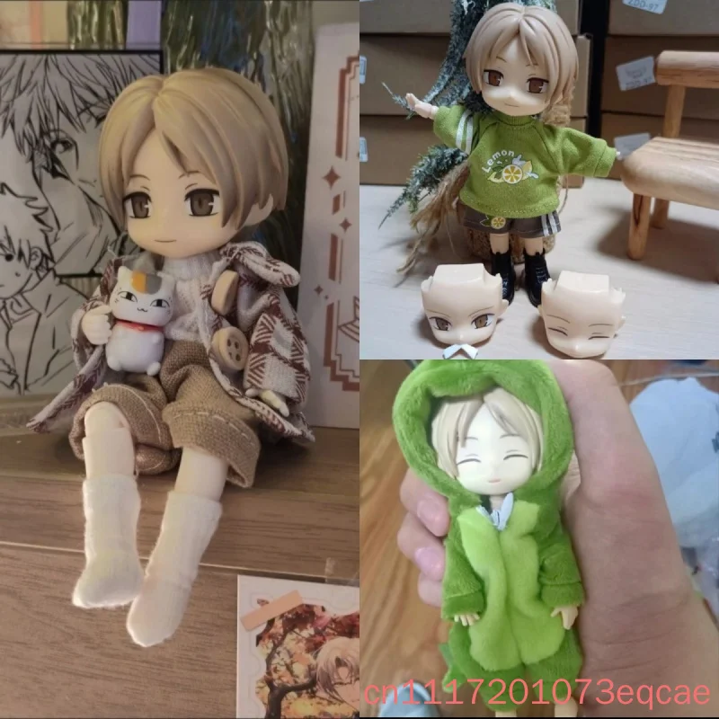 Ob11 Doll Bjd 12 Scale Full Set Natsume Yuujinchou Anime Movable Figure With Replaceable Face Decor Anime Doll Gift Collect Toys