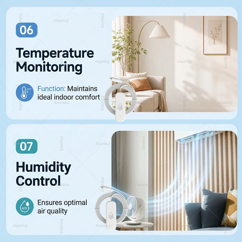7-in-1 Zigbee Wasserqualitätsmonitor Smart Home-Sonde Temperatur- und Feuchtigkeitssensor TDS SG EC Salzgehaltsmessgerät für Zigbee2mqtt – Detail 7