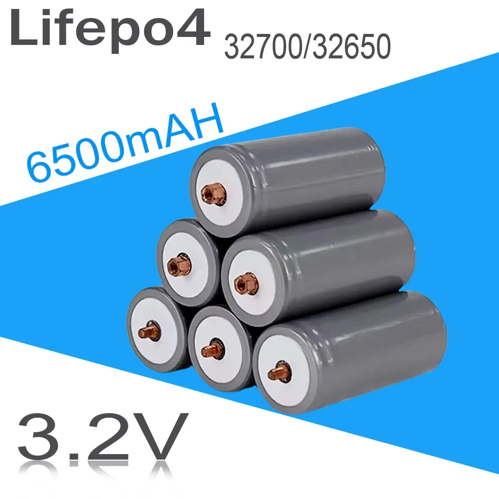 

2000 Cycles of 32650 Lifepo4 3.2V 6500mAh Cylindrical Lithium Cells for for DIY Pack Ebike 12V 24V Battery+Screws