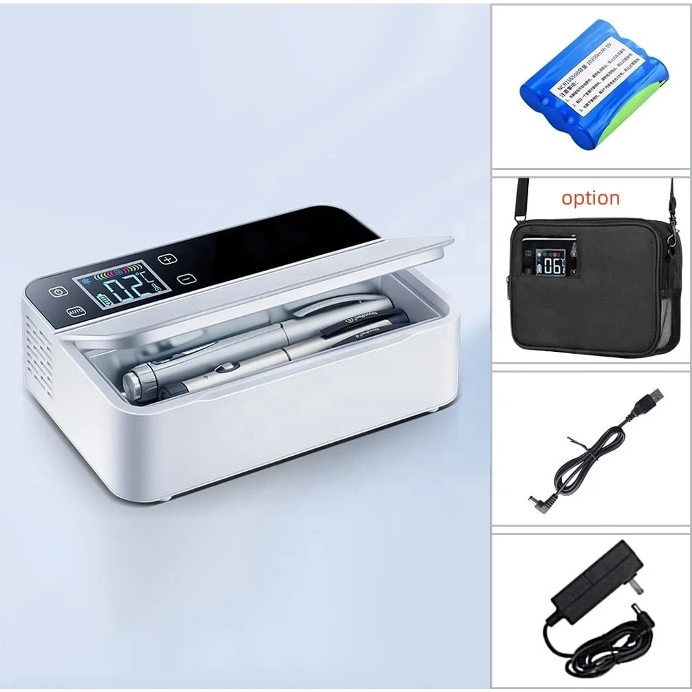 Mini insuline fridge 220v 12v USB portable vaccine refrigerator freezer camping medical cooler