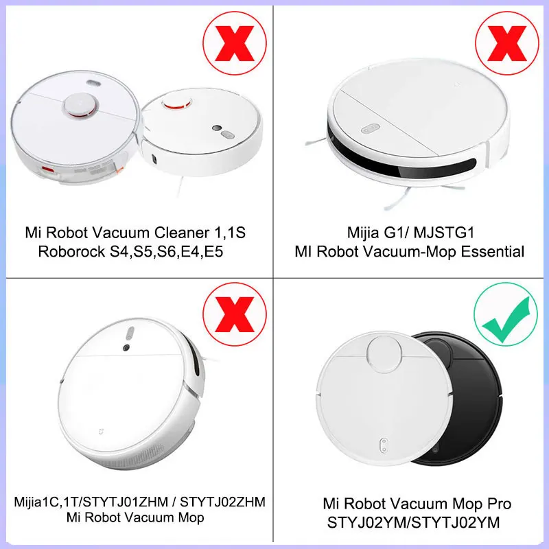 Dla Xiaomi Robot Vacuum Mop 2S XMSTJQR2S Mijia odkurzacz akcesoria filtr Hepa Mop tkaniny główne szczotki boczne części zamienne