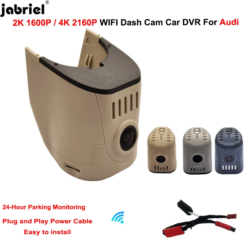 Plug and Play 2K 4K Car DVR 24H Dash Cam for Audi q2 q3 q5 q7 s1 s3 s4 s5 s6 s7 s8 rs3 rs4 rs5 rs tt a1 a3 a4 a5 a6 a7 2004-2014