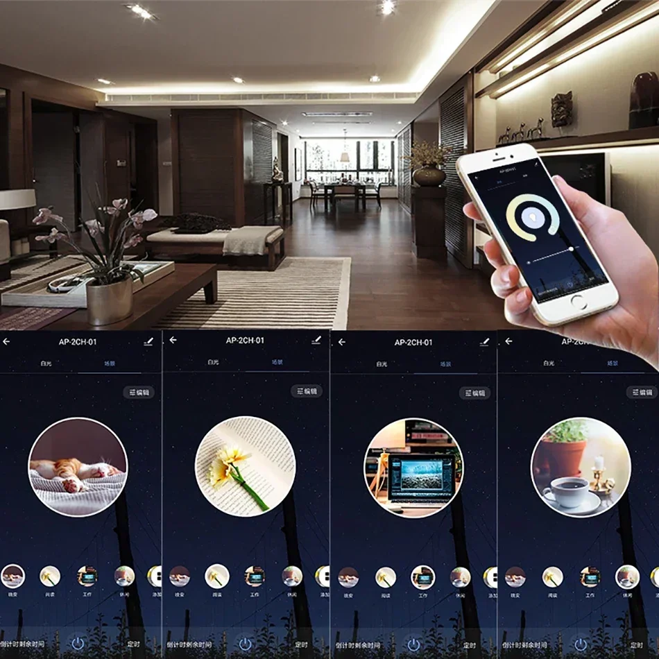 DC5-24V Led Smart Controller Tuya Wifi Wireless Single Color/CCT/RGB/RGBW/RGBCCT Voice Control For 2835 5050 led Strip Light