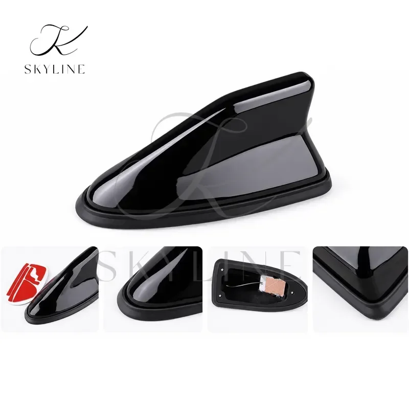 For Hyundai Sonata 2014-2019 Roof Shark Fin Antenna AM FM Radio Signal Aerial Black Replacement