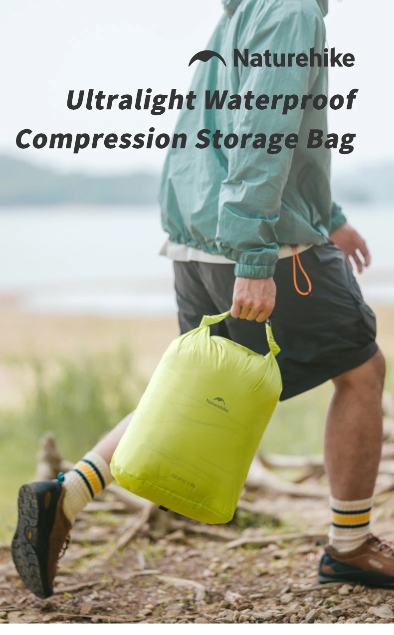 Naturehike 2L/4L/8L Kompressionstasche Schwimmen Wasserdichter Trockensack Beware kleiner leichter Trockensack zum Kajakfahren Angeln Rafting – Detail 1