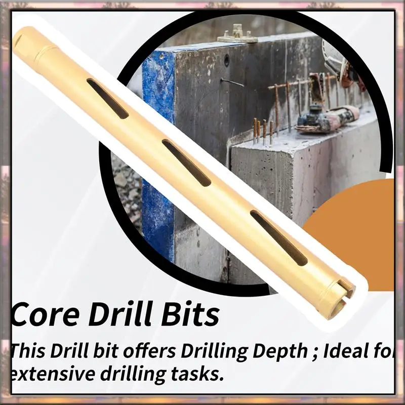 BAAZ HOT 30 مللي متر لقم الثقب الأساسية الجافة للخرسانة المعالجة مع حديد التسليح الطوب بلونك البناء الخ 370 مللي متر عمق الحفر