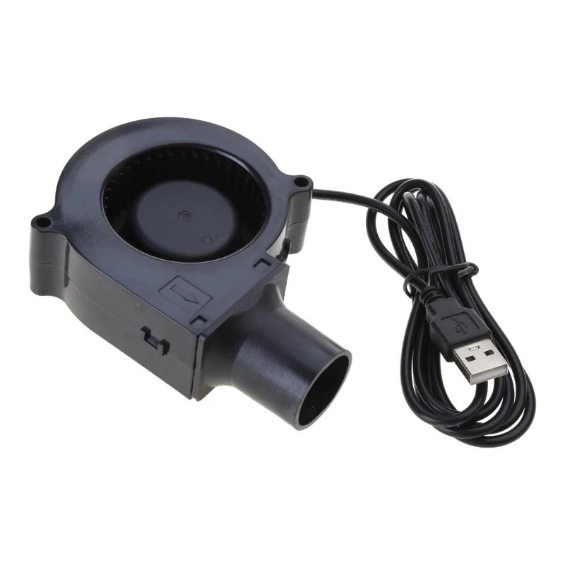 7cm 7530 5V Small Blower with Speed Power Controller for Outdoor BBQ Dropship