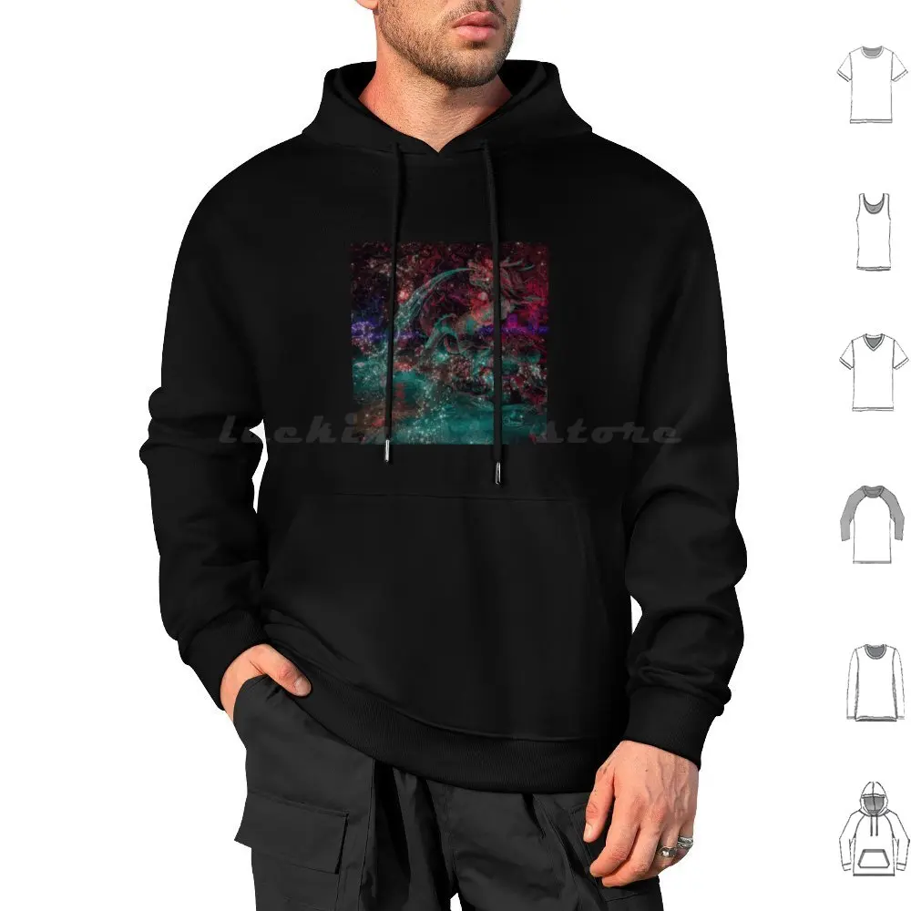 Magic Dragon Hoodies Long Sleeve Water Dragon Lights Mizuchi Chenoartworks Chenoa Willow Magic Fountain River Water