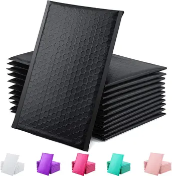 Enveloppes à Bulles en Papier Kraft, Rembourrées, Auto-Scellantes, Sac d'Emballage, Sacs de Rangement de Courrier, 100 Pièces