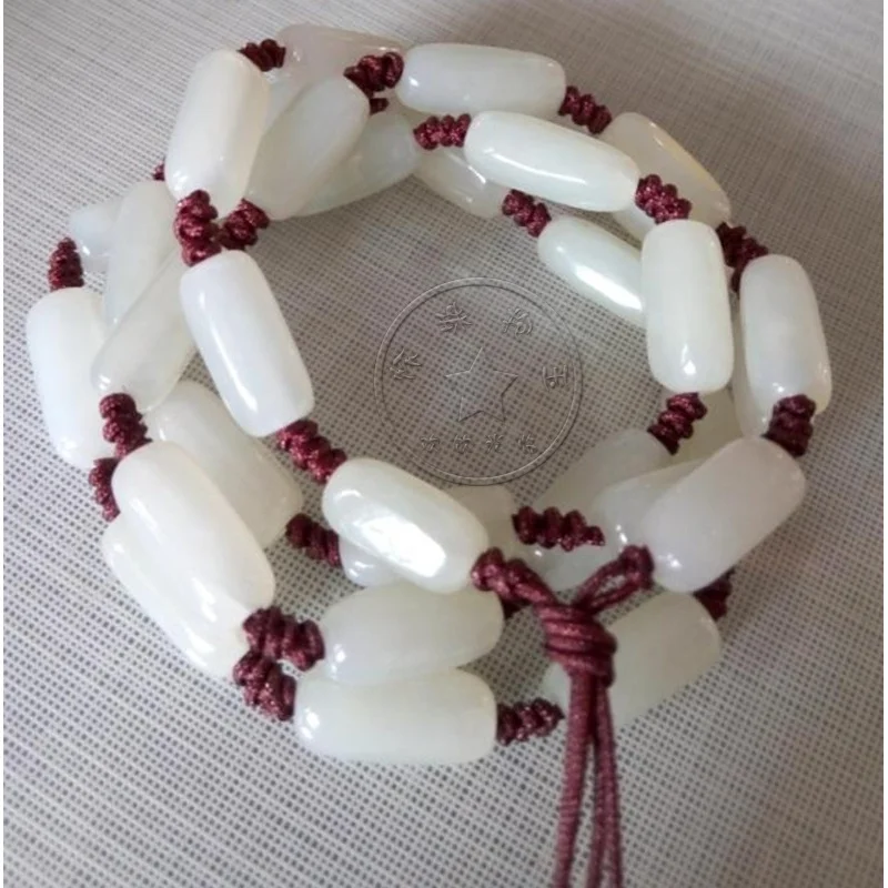 

Кулон из хотанского нефрита, зеленый и белый, унисекс, нефритовое ожерелье