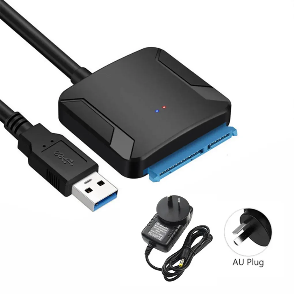 SATA naar USB 3.0 Adapter Kabel voor 3.5/2.5 Inch SSD HDD SATA III Harde Schijf Schijf Converter Ondersteuning UASP met 12V Power Adapter
