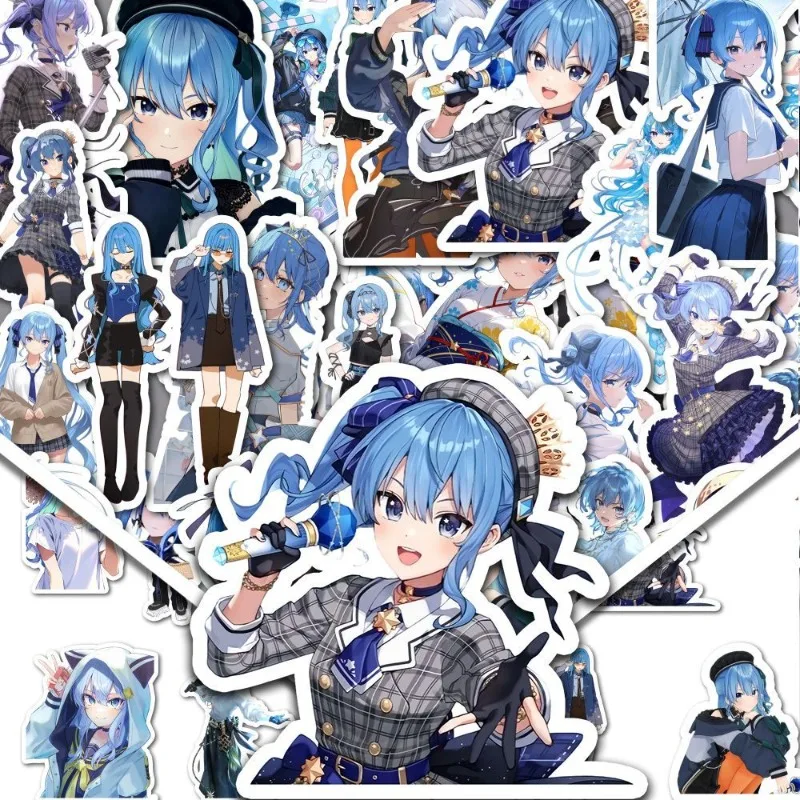 Hoshimachi Suisei Aufkleber Hochwertige Farbgebung Anime Cartoon Sekundäre Elemente Druck Studenten Niedliche Handbuch Wasserfeste Aufkleber – Detail 2