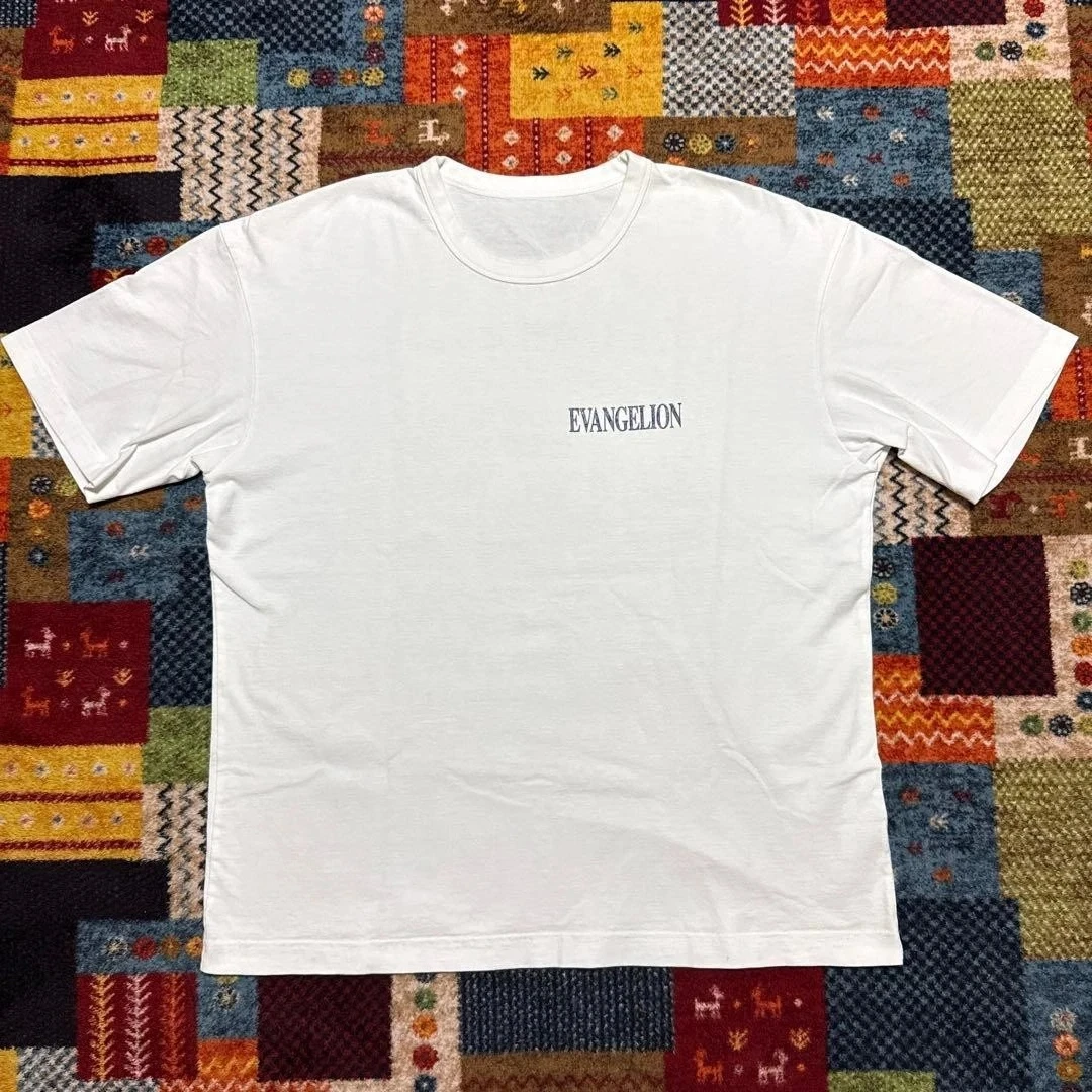 Vangelion T-Shirt Xl Anime Eva White Clothing Graphic Short Sleeve Shirt Men Women All-Season Men's T-Shirt Casual Crew Neck Tee