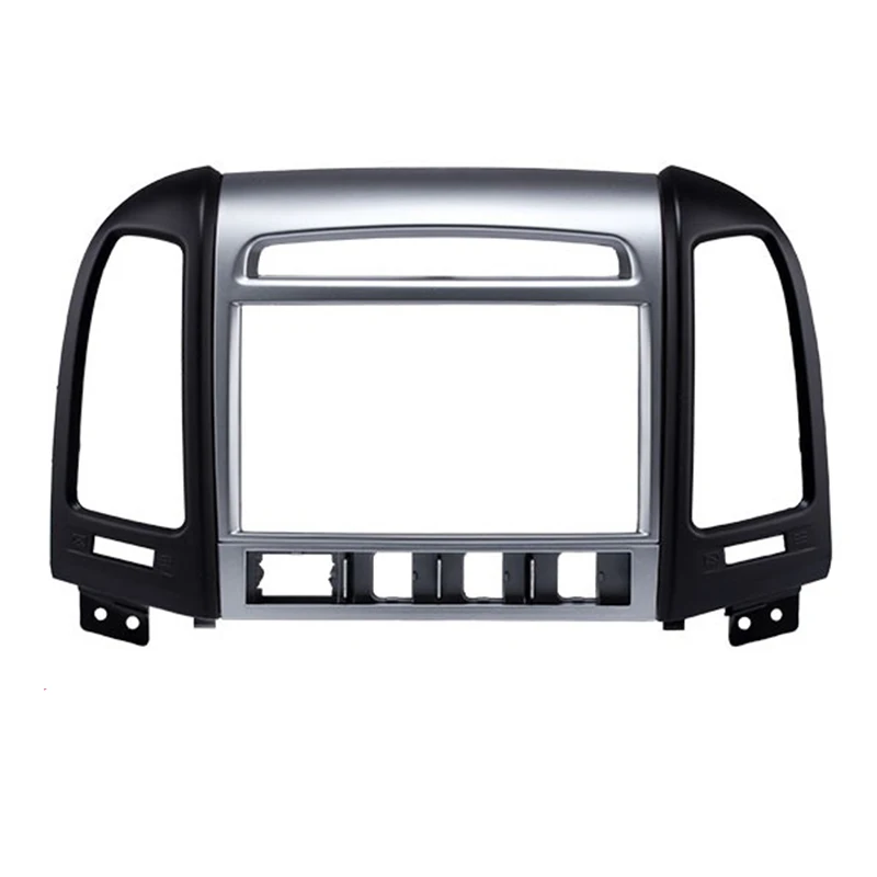 2 Din Car Radio Fascia Frame For 2007 HYUNDAI SANTAFE HIGH-END DVD Stereo Panel Audio Cover Plate Dash Trim Kit