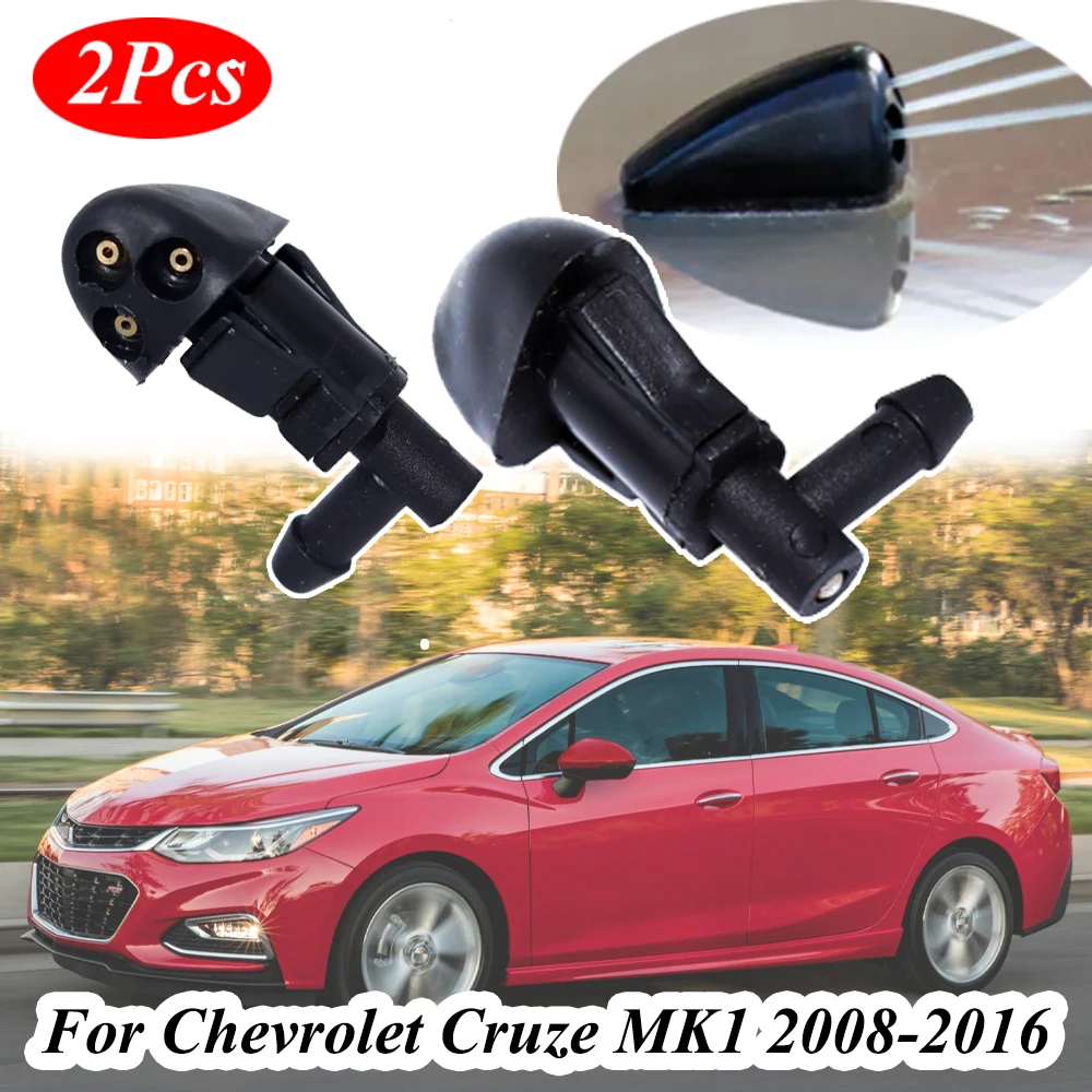 

2Pcs Front Wiper Washer Nozzle 94556605 For Chevrolet Cruze MK1 2008 2009 2010 2011 2012 2013 2016 Daewoo Lacetti Premiere-art