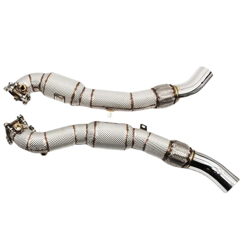 

for Audi S6 S7 C7 4.0T 2013-2018 Stainless Steel Downpipe 100cell-300cell Exhaust Pip COC Performance Downpipe with Catalyst