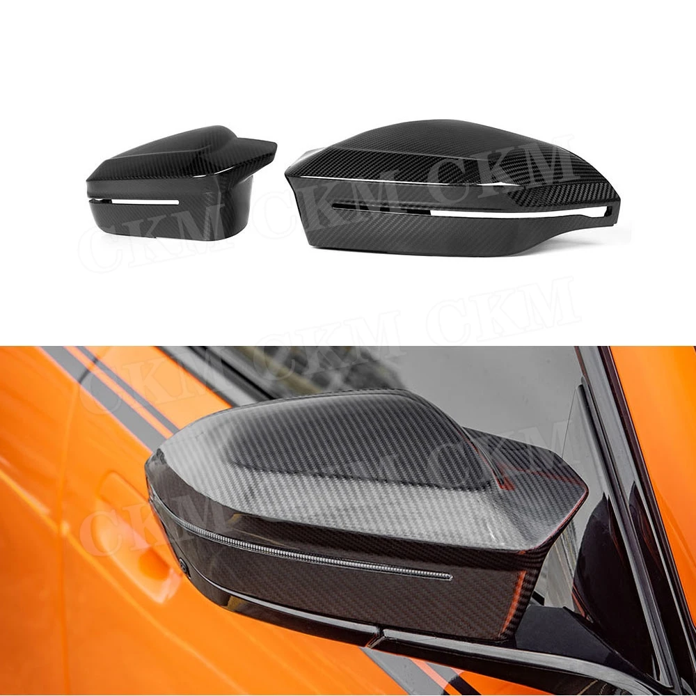 

CKMUUER Carbon Fiber Rearview Mirror Cover for BMW 5 Series G60 G68 2024+ LHD / RHD ABS Reverse Mirrors Shell Mirrors Case
