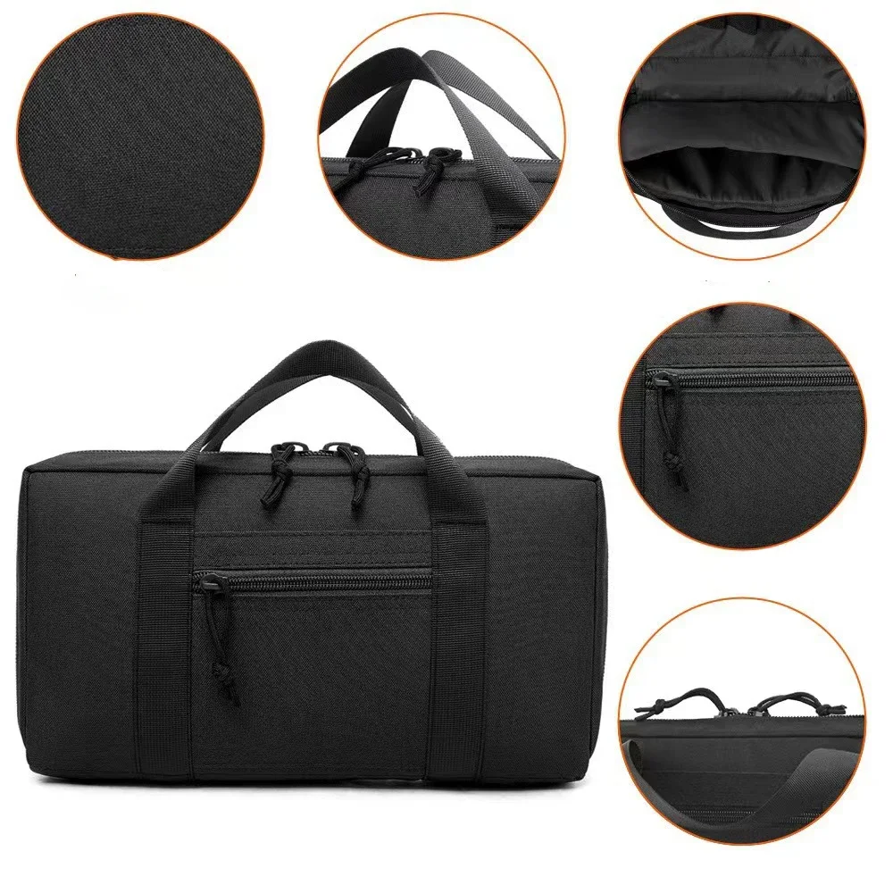 SYZM Tactical Gun Bag Hidden  Pistol Storage Bag Men's Portable Outdoor Handbag Ammo Clips Bag Enthusiast Bag