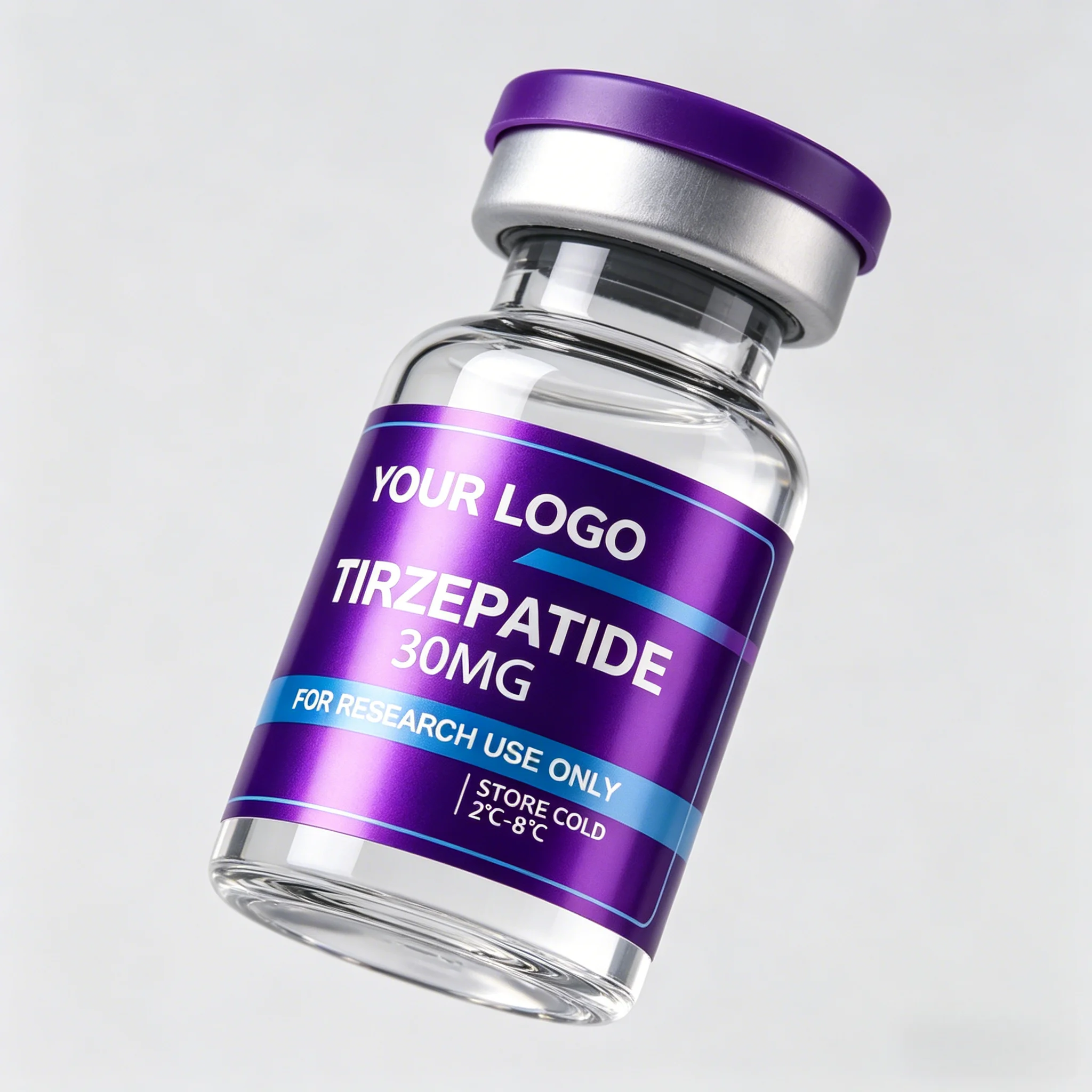 Waterproof HD Self-Adhesive Peptide Bottle Stickers Universal 3ml/5ml/10ml Supplement Bottle Vinyl Labels Beauty Fitness