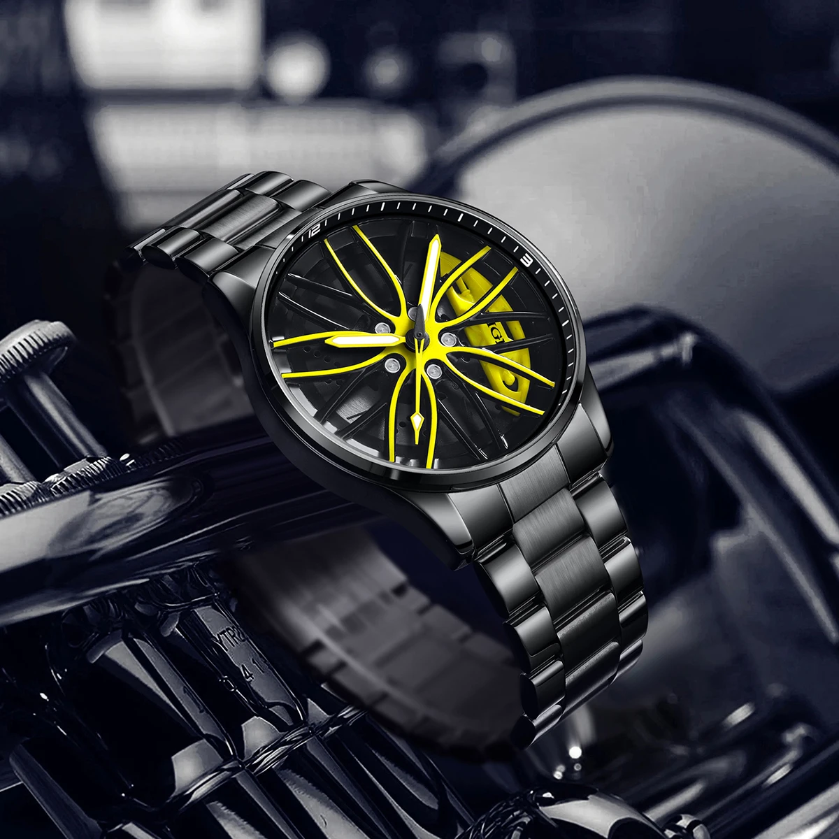 Reloj LIGE de lujo para adolescentes, reloj deportivo giratorio resistente al agua con llanta para coche, reloj para hombre, relojes de cuarzo más vendidos a la moda de alta calidad para hombre