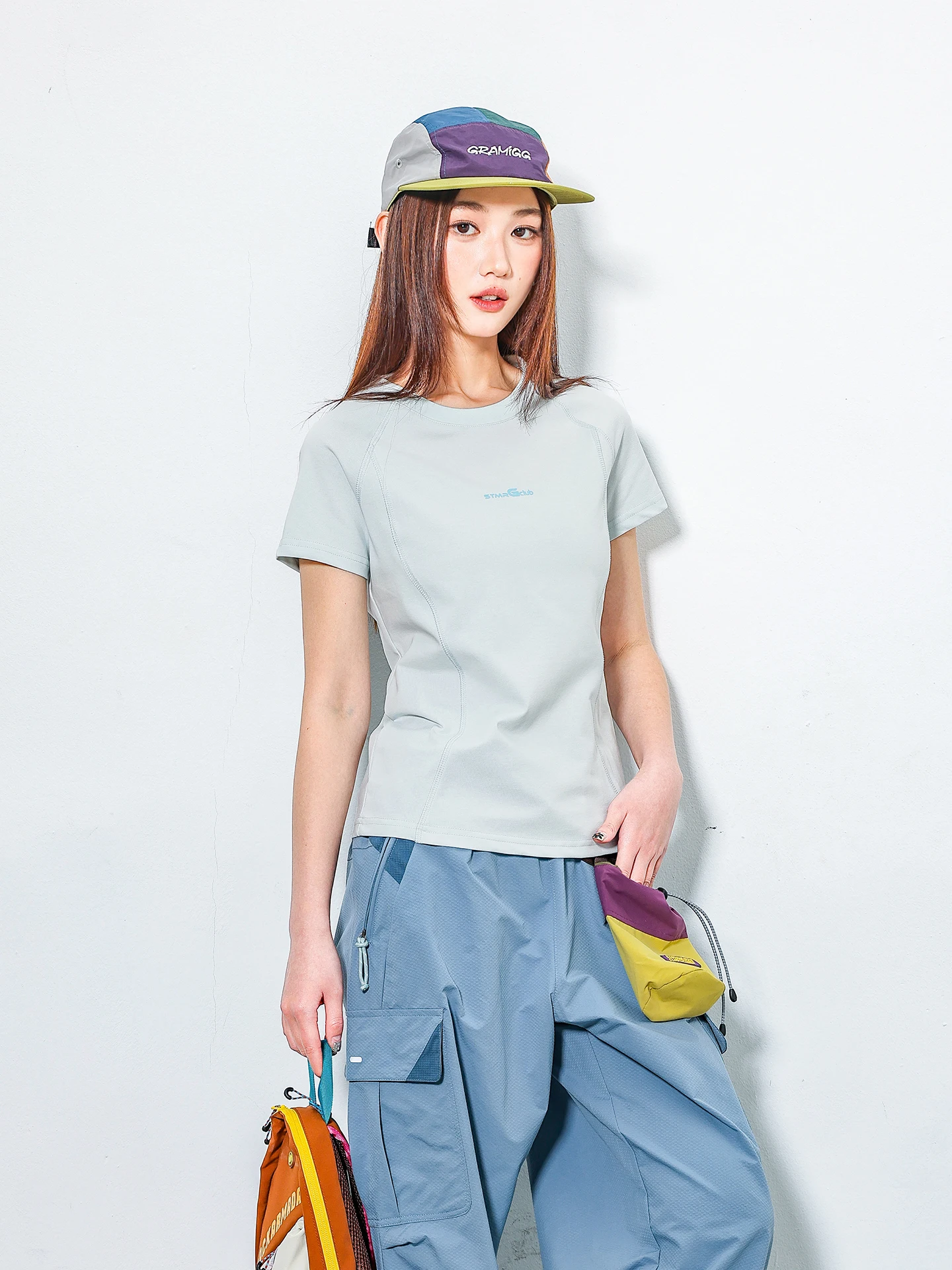 

Женская спортивная футболка для занятий спортом на открытом воздухе, с круглым вырезом, для бега, быстросохнущая, с эффектом похудения, весна-лето, новинка