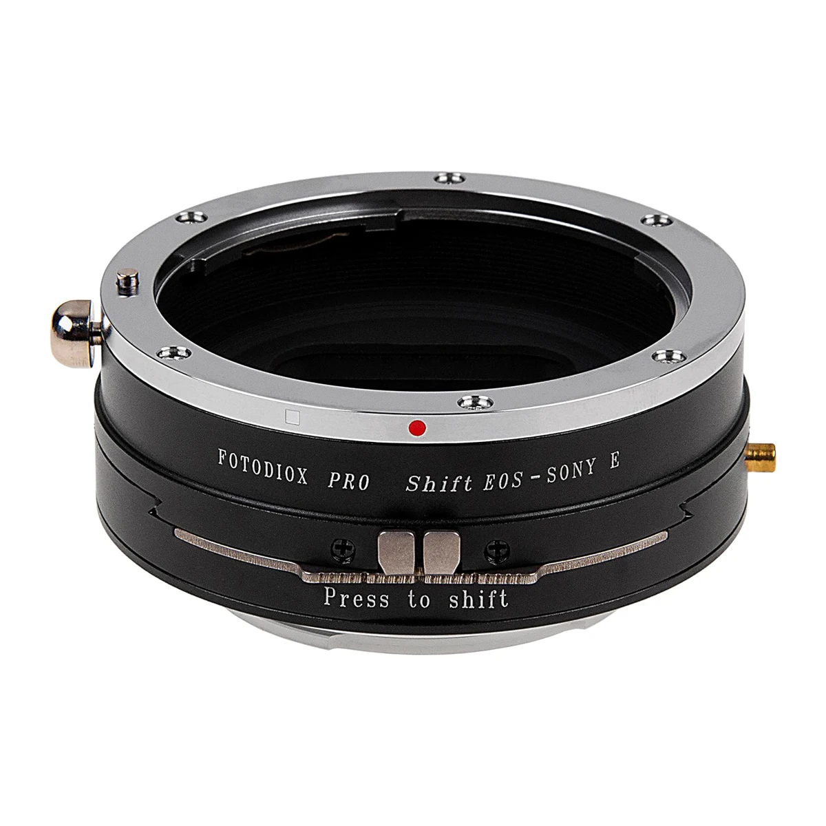 Fotodiox -E Pro Shift Lens Mount Adapter For Canon EOS EF/FD/MD/Nik G Lenses to Sony E-Mount Cameras