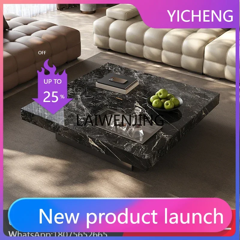 

Журнальный столик LYY Lawrence из каменной плиты для гостиной, для небольшой квартиры, современный минимализм, итальянский минимализм