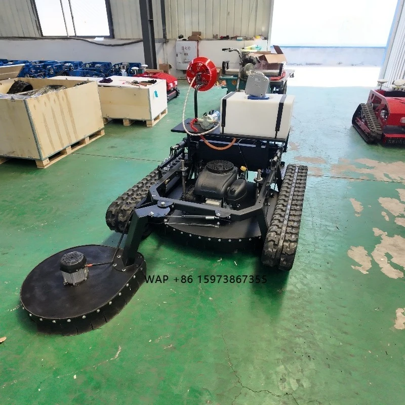 

Electric-start Remote Control Lawn Mower Mini Robot Lawn Mower