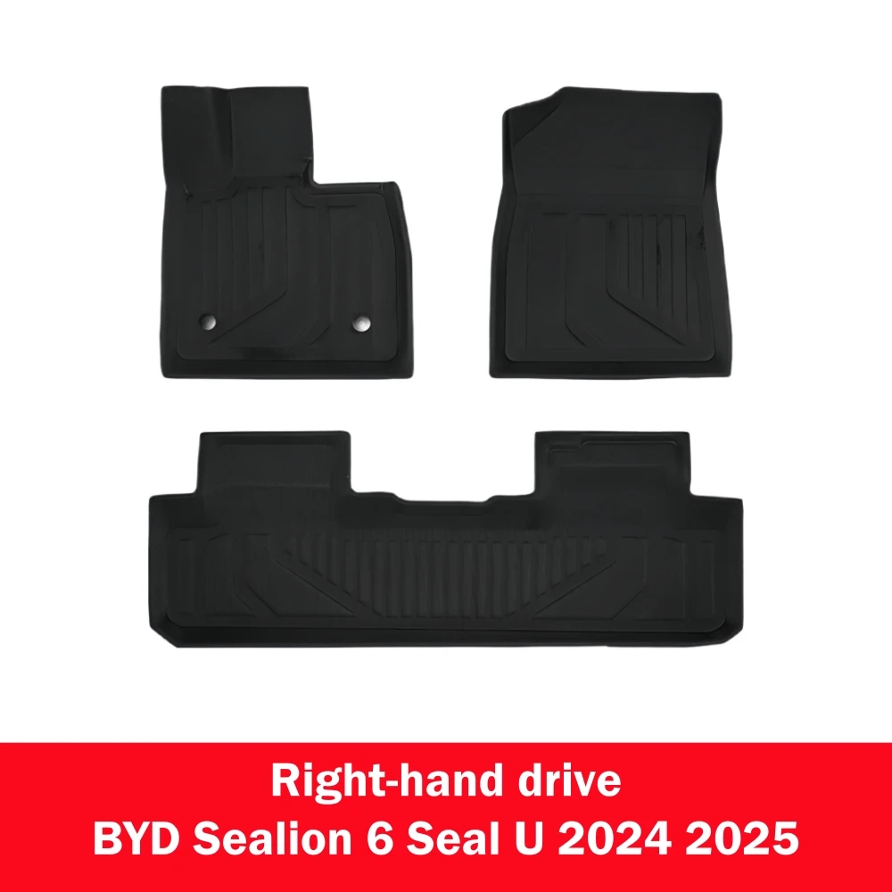 3D-Fußmatten für BYD Seal U Sealion 6 RHD 2024 2025 XPE Bodenteppiche Kofferraummatte Rückenlehnen-Schutzpolster Rechtslenker – Detail 7