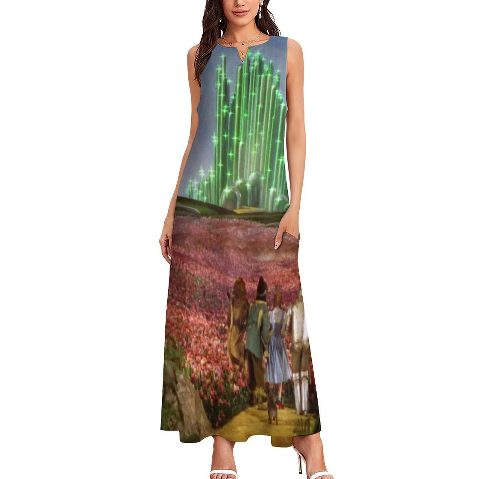 The Wizard of Oz Emerald City Landscape Long Dress dress women elegant luxury dresses summer summer dress woman 2025