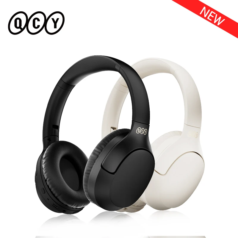 QCY H2 Pro Wireless Headphones Bluetooth 5.3 BASS Sound 40mm Driver Earphones Over the Ear Headset 70Hrs Playtime Dual Connect