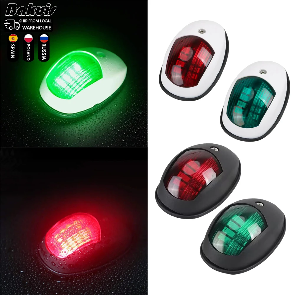 10-30V LED Navigation Light Signal Warning Waterproof Lamp Starboard Port Side Indicator For Marine Boat Yacht Truck Trailer Van