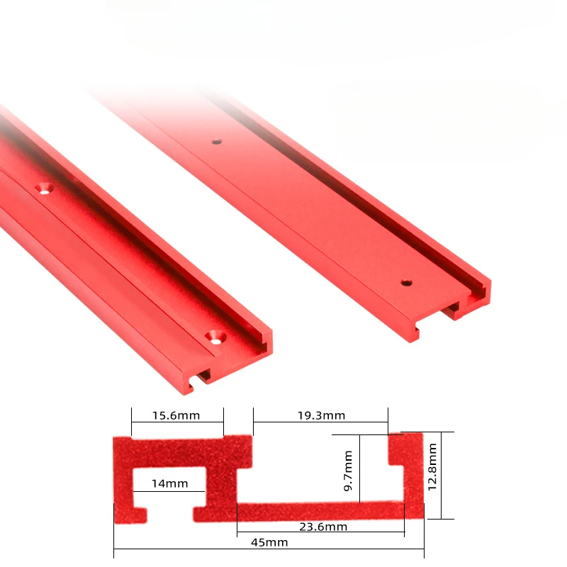 งานไม้ 45 ประเภทสไลด์ T-type ท่องเที่ยว PUSH Handle เครื่องเจาะ Workbench โต๊ะผกผันโต๊ะไม้ดัดแปลง T TRACK