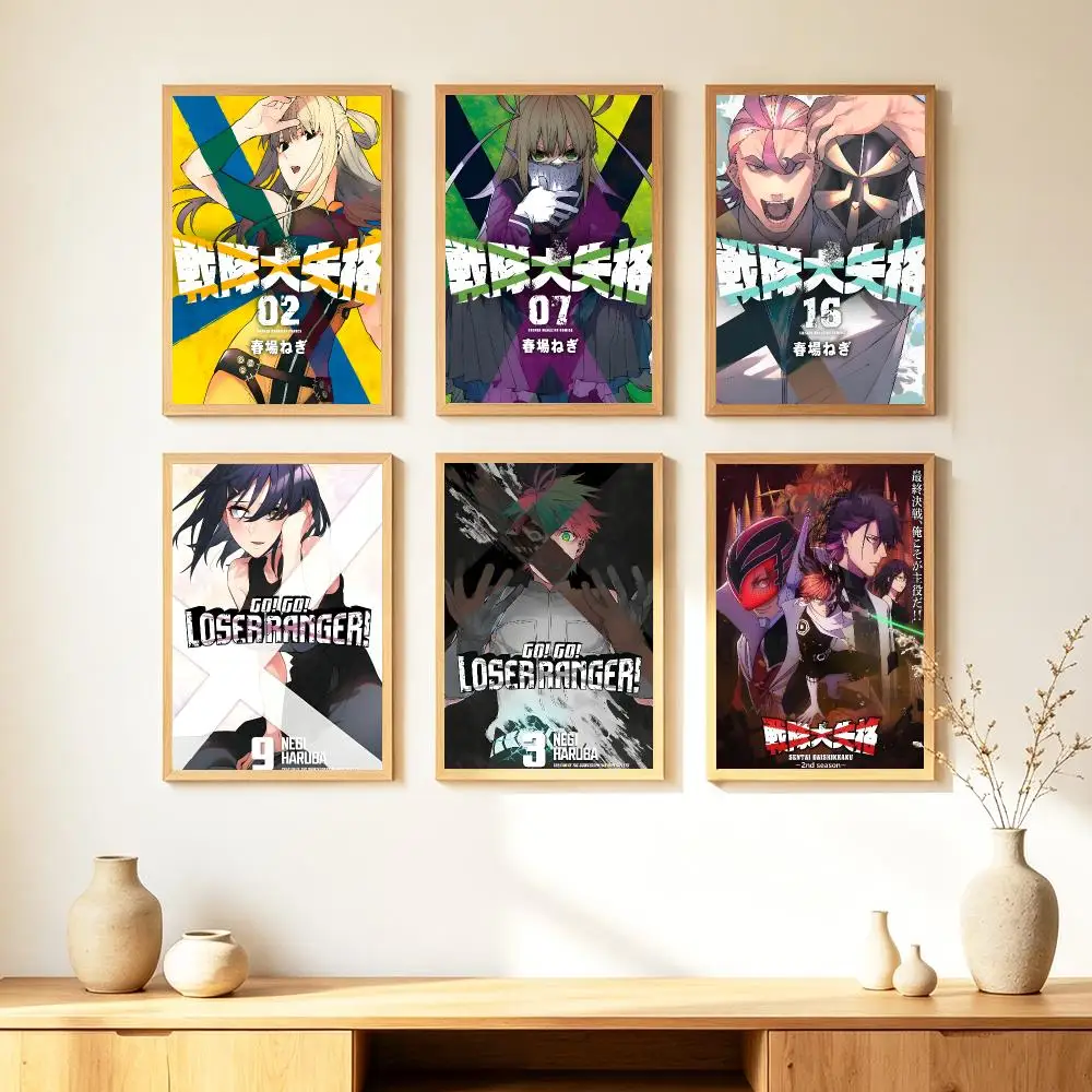 anime Go GoLoser Ranger Poster HD Poster Warm Home Decoration Suitable for Bedroom and Living Room Gifts Giving