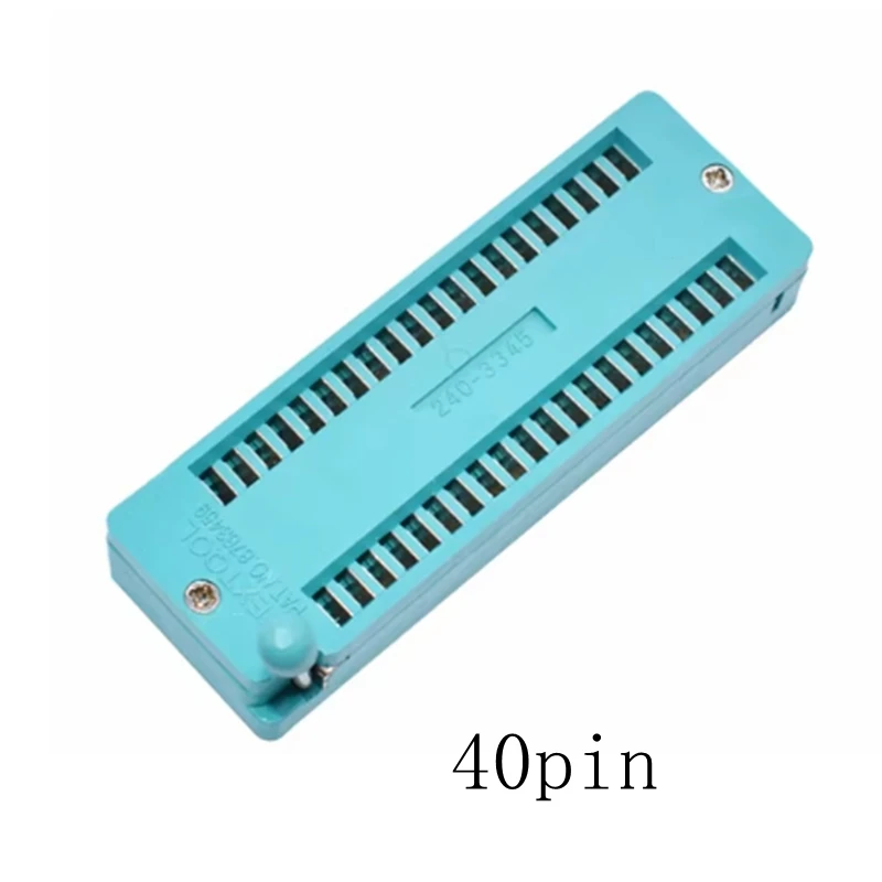 14 16 18 20 24 28 32 40 P Pin 2.54 MM Green DIP Universal ZIF IC Socket Test Solder Type IC lock seat zif socket