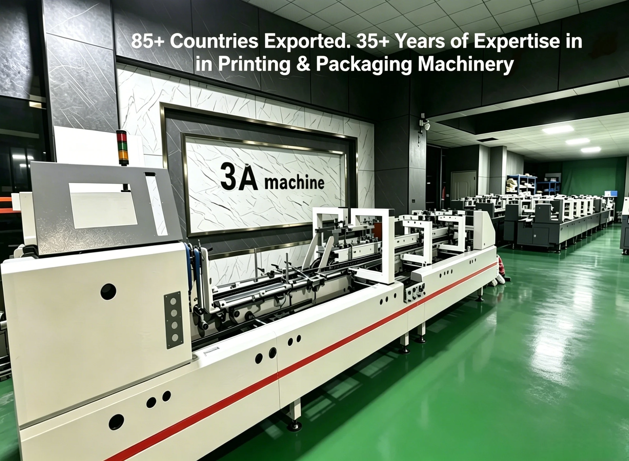 Mini Economic Folding and Gluing Machine ZH-500 Automatic Space Saving Gluing Machine Paper box