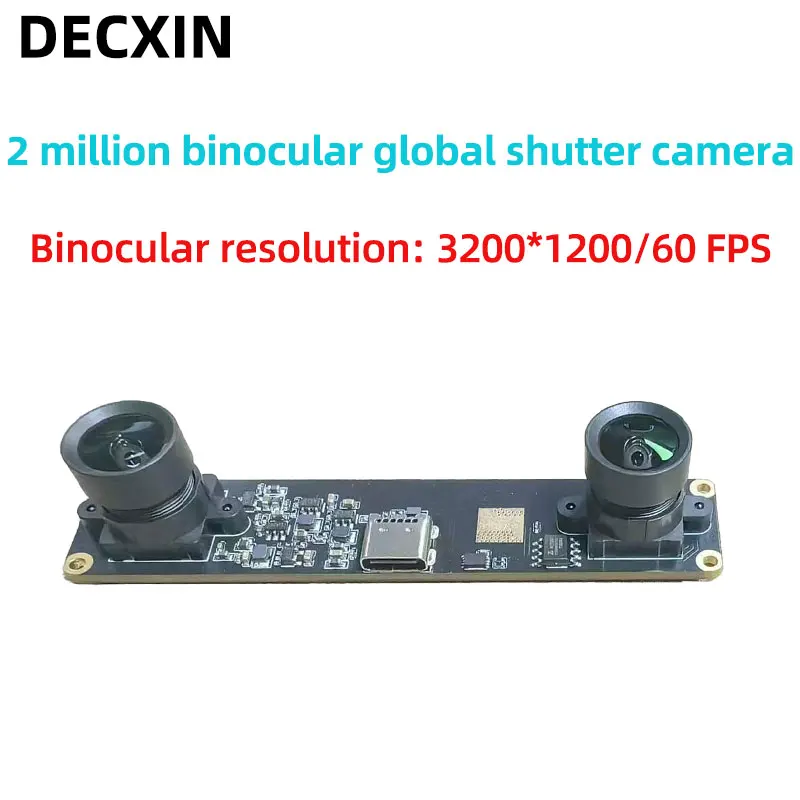 

USB global shutter camera 2 million binocular 60-frame synchronous motion capture industrial module drive-free