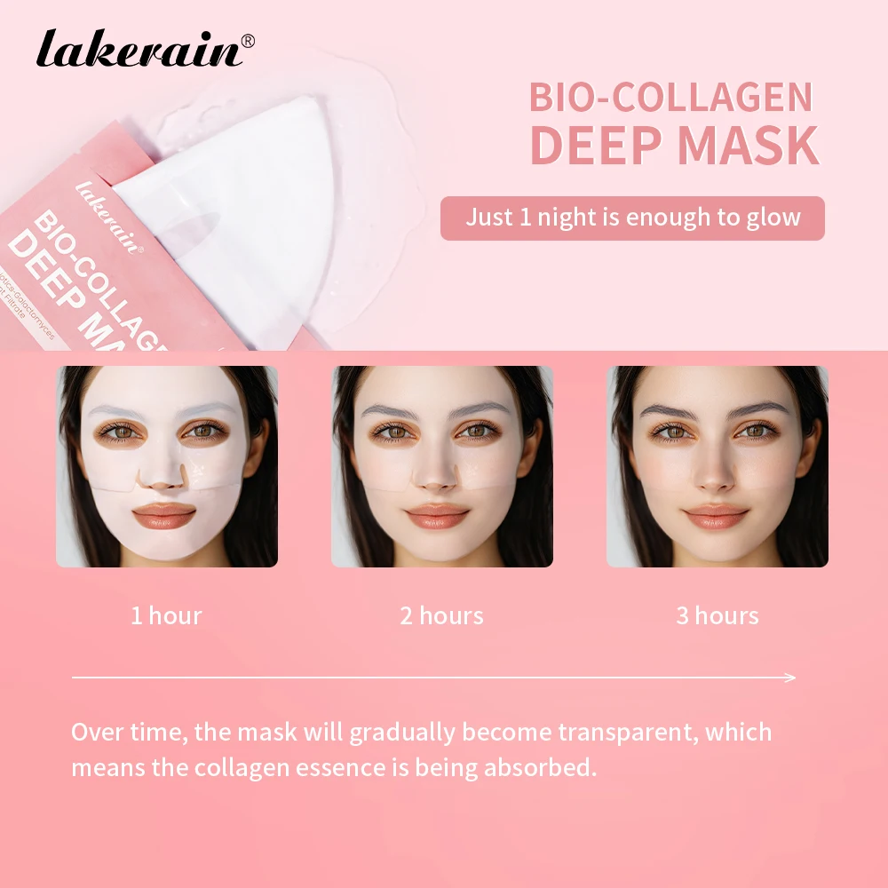 Bio-Collagen Deep Face Mask Shrink Pores Deep Hydrating Overnight Mask Moisturizing Refreshing Brightening Face Skin Care