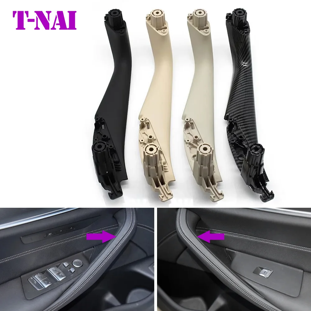 

G30 G31 G38 F90 Автомобильная передняя задняя левая и правая дверная ручка, внутренняя ручка, замена накладки для BMW 5 серии M5 2017-2021