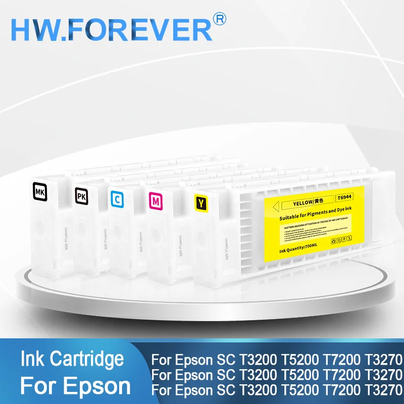 T6941-T6945 Совместимые картриджи для Epson SC T3200 T5200 T7200 T3270 T5270 T7270 T3000 T5000 T7000 T3070 T5070 Чернила для принтера T6941-T6945 Совместимые картриджи для Epson SC T3200 T5200 T7200 T3270 T5270 T7270 T3000 T5000 T7000 T3070 T5070 Чернила для принтера