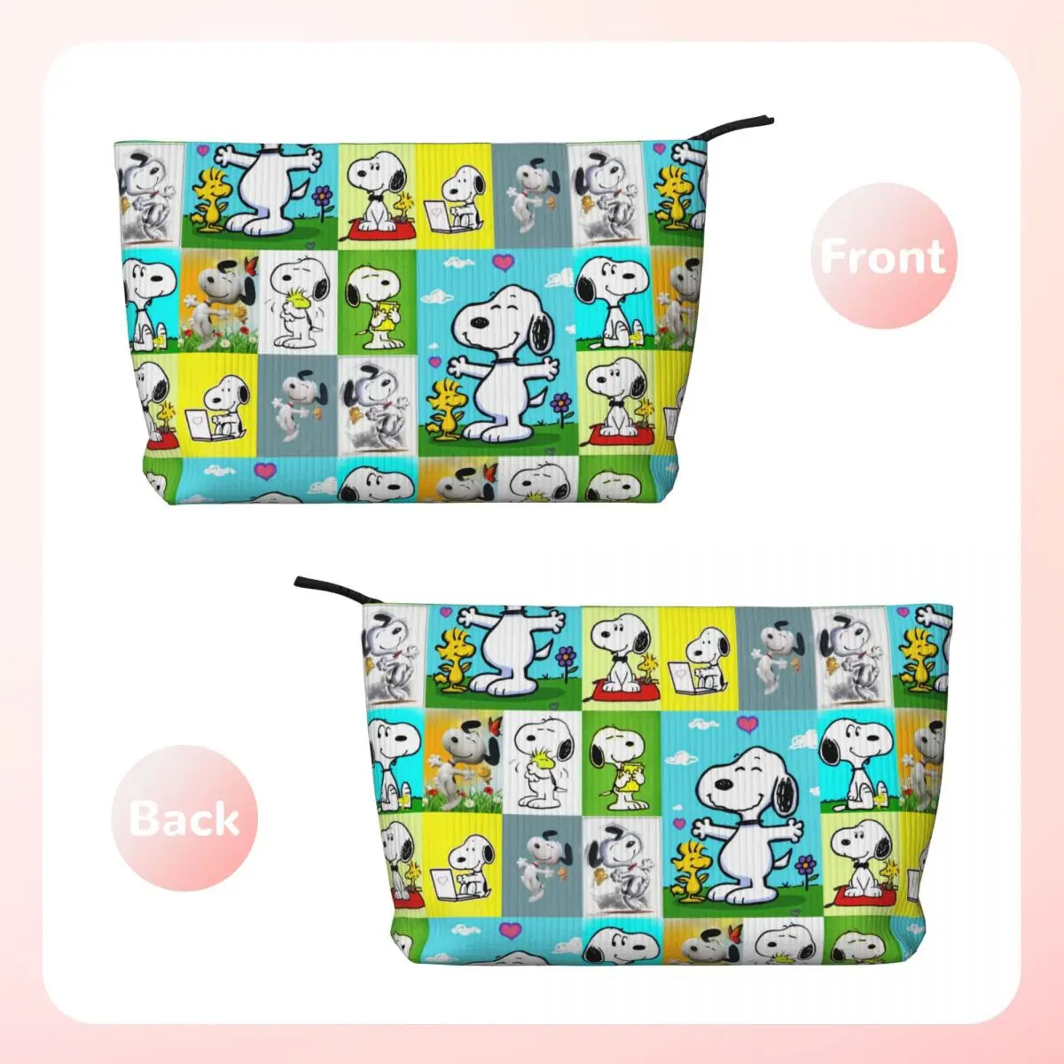 Borsa da toilette personalizzata Snoopy Cartoon Women Makeup Cosmetic Organizer Lady Beauty Storage Dopp Kit Case