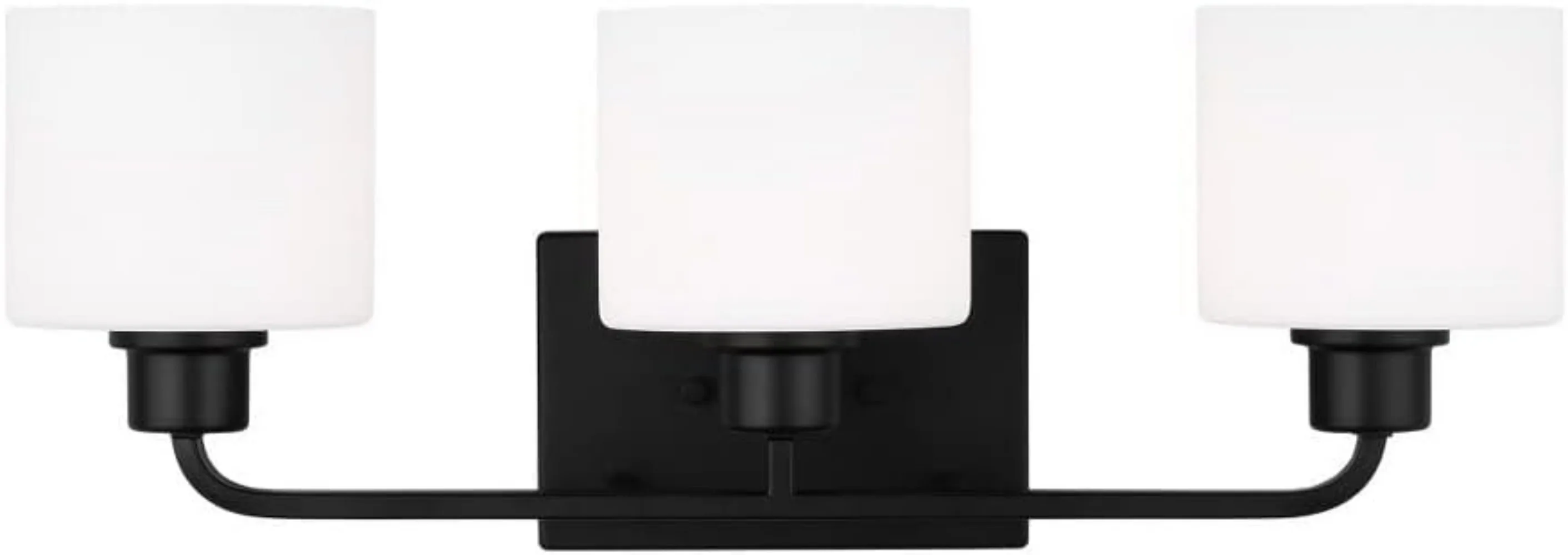 Lampe murale HOLamp avec couvercle intérieur en verre, noir minuit, blanc, adapté pour HOKitchen, salle à manger, 3 lampes