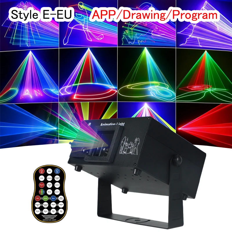 EU Plug Party Light Projector with APP/DMX Control Pattern Projector Dj Disco Lights Laser Disco Stage Lighting for Party Home