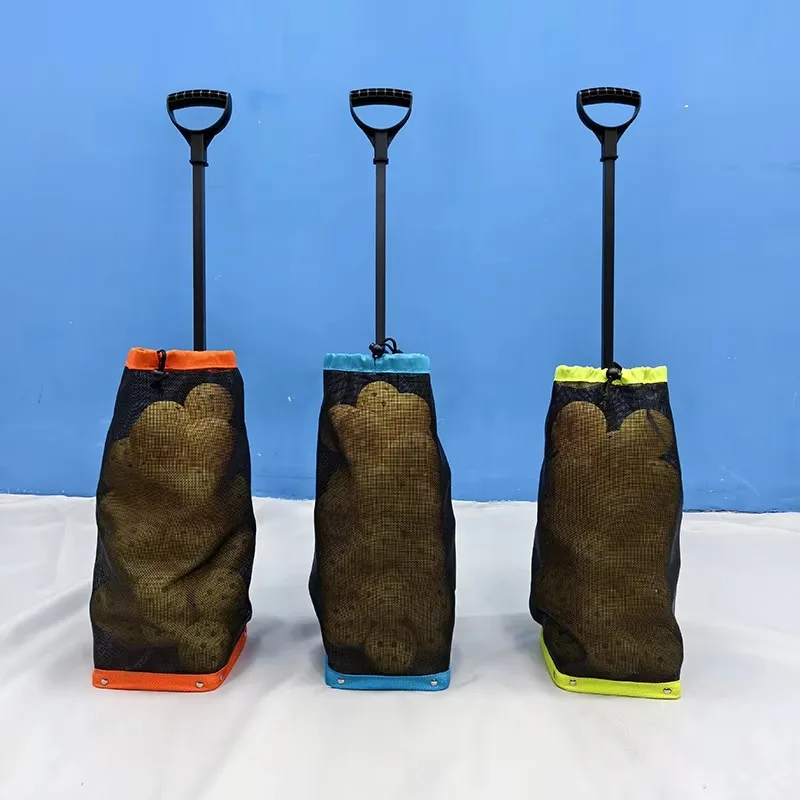 Portable Pickle Tennis Ball Hopper Basket with Handle Collector Caddy