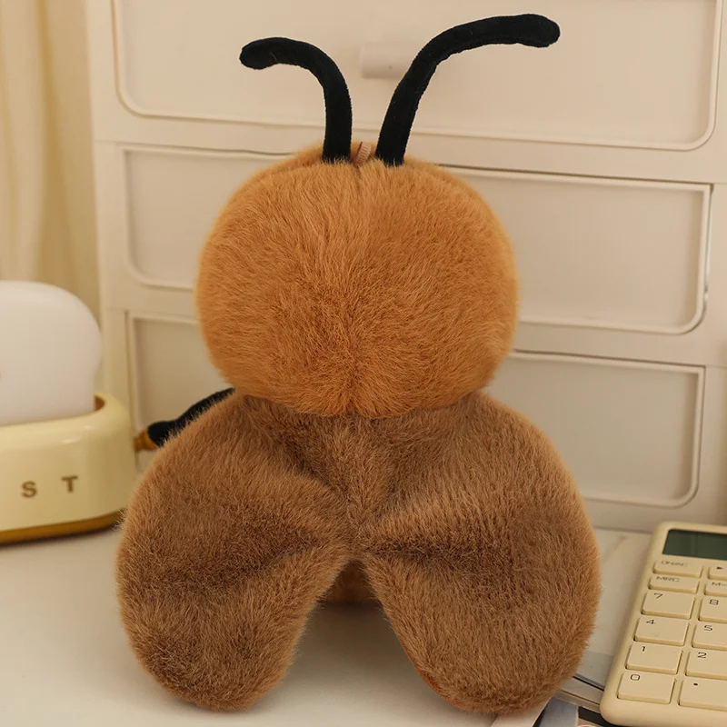 Cute Ant Plush Toy blackbeetle Soft Stuffed Animal Plush Doll Pillow Creative Room Decoration Kids Kawaii Birthday Gift