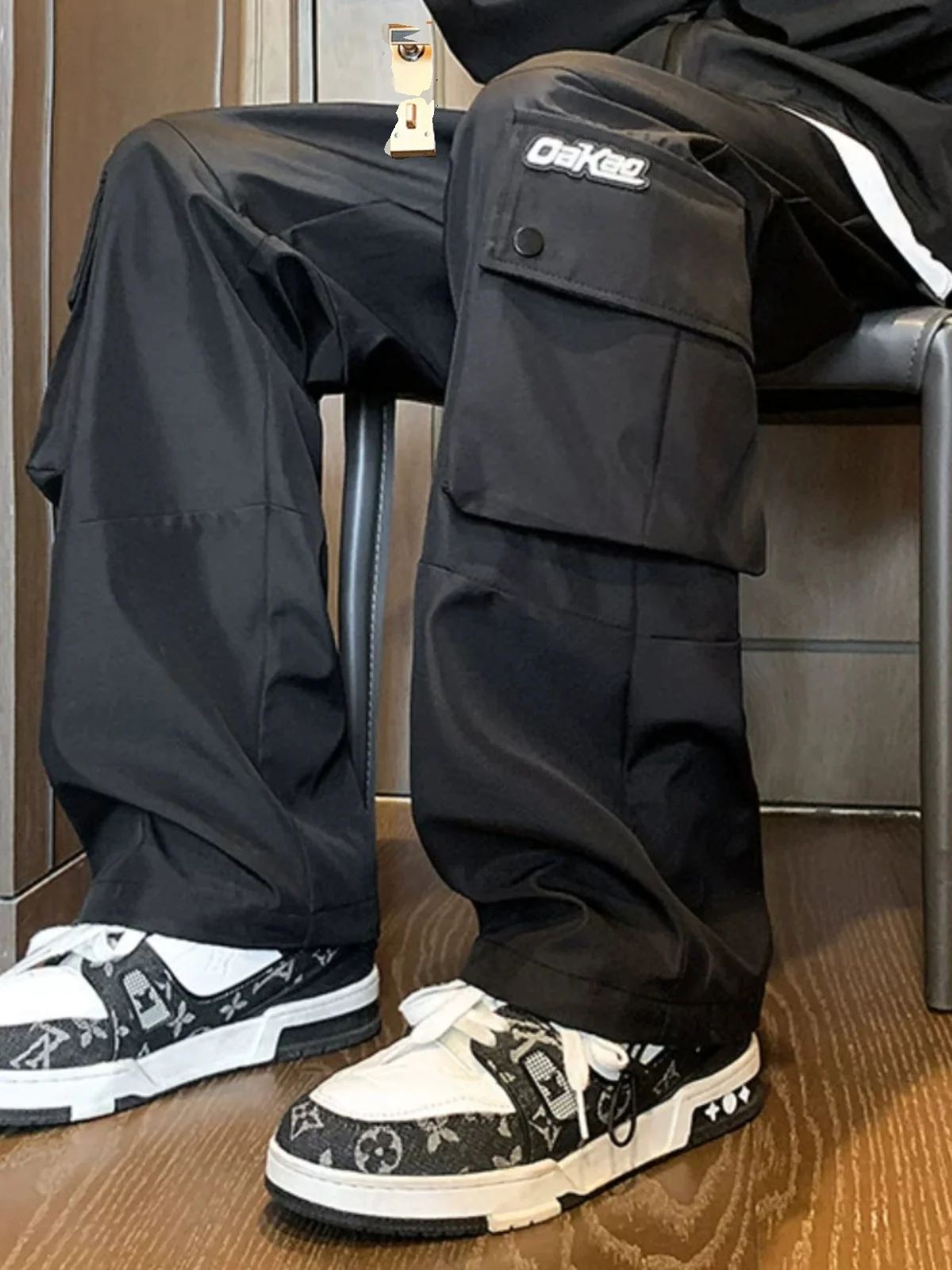 

Casual Cargo Pants Men's Spring 2024 New Sle Big ket Cool Street Faion American Brand Men's Pants Youth Vitali Sle