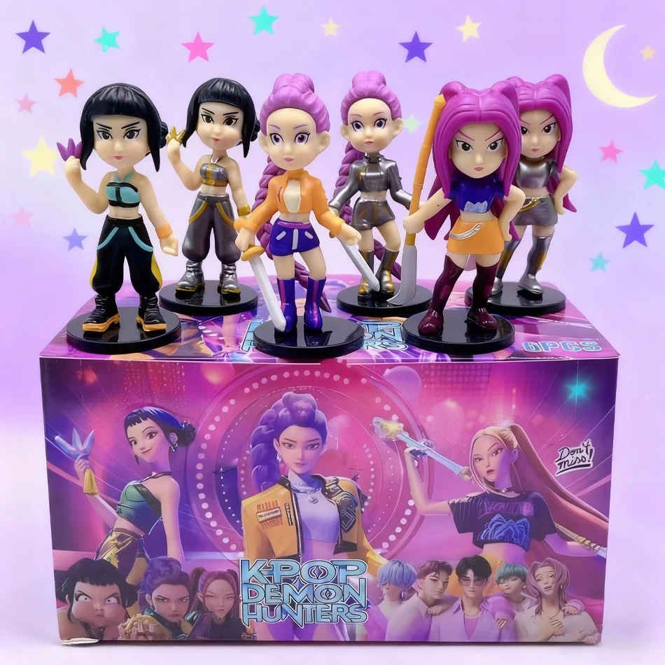 K-Pop Demon Hunters Figura de anime Caja misteriosa - Rumi Mira Zoey Sussy Dolls Bolsa ciega Decoración de regalo de Navidad para niños