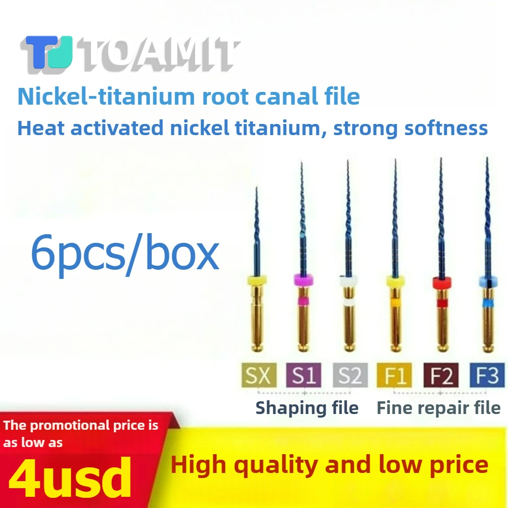

Файлы Lima Endodôntica Pro Taper F1, варианты NiTi и нержавеющей стали для корневых каналов, роторные эндодонтические инструменты 19/21/25 мм